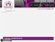 Tablet Screenshot of gamer24hs.com